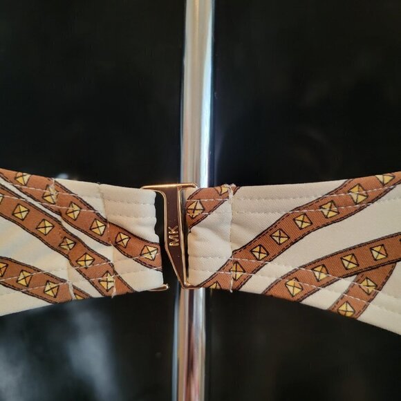 Michael Kors Printed Logo Ring Bikini Top and bottom - Picture 6 of 6